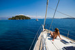 Young woman Sailing