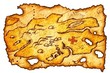 burnt treasure map